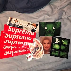 Supreme stickers AND bouncy ball